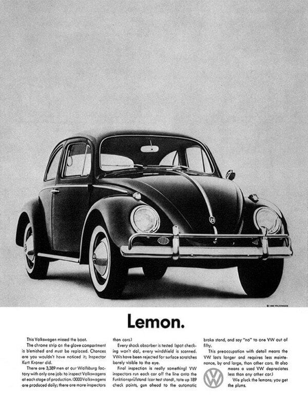 Main Image of “Lemon’s, Volkswagen’s. Always have been”